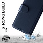 Pikkme Flip Cover Leather Finish | Inside TPU with Card Pockets | Wallet Stand and Shock Proof | Complete Protection Flip Case for Samsung Galaxy A05 / M05 / F05 (Blue) - Image 6