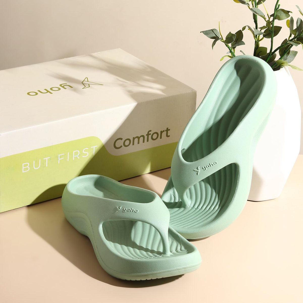 YOHO PILO Slippers for Women | Lightweight with Footpharma Footbed | Waterproof, Stylish, Comfortable Chhapal | Soft Orthopedic Flip-Flops, Daily Use Bathroom Slippers - Image 2