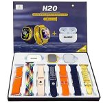 GameSir H20 Smartwatch Combo: Bluetooth Calling, Health Monitoring, Android & iOS Support – 10-in-1 Set (Watch, TWS Buds, Case, 7 Straps Multicolours) for Men & Women