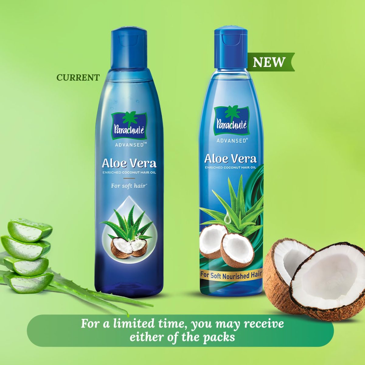Parachute Advansed Aloe Vera Enriched Coconut Hair Oil, 250ml + 75ml - Image 2