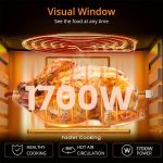 INALSA Air Fryer Oven|12L,1700W|Stainless Steel Body|12-in-1 Functions,Fry,Bake,Grill,Dehydrate&Reheat|12 Preset|Rotisserie&Convection|Dishwasher Safe Accessories|2Yr Warranty,2025Model AeroCrisp 12 - Image 3