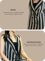 GRECIILOOKS Co Ord Set for Women | Co Ord Set for Women Stylish | Travel Co Ord Set for Women | Festive Co Ord Set for Women |Blazer Co Ord Set for Women - Image 5