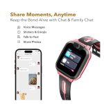 IMOO Kids Phone Watch Z1 – Kids Smart Watch with GPS Tracker, 4G Video & Voice Calls, Advanced Parental Controls, Durable Quality with IPX8 Water Resistance, SOS, for Kids (Grapefruit Red) - Image 3