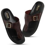 DOCTOR HEALTH SUPER SOFT Men's Stylish Cushioned Slippers | Breathable, Skid Resistant, Adjustable Strap | PU Double Density Anti-Slip Casual Footwear for Everyday Comfort