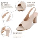 TRASE Ankle Strap Pointed Toe Block Heel Pumps Sandals For Women| Fashionable Sandals, Office, Party and Formal Occasions | Light weight, Soft Footbed, Comfortable & Stylish - (47067) - Image 2