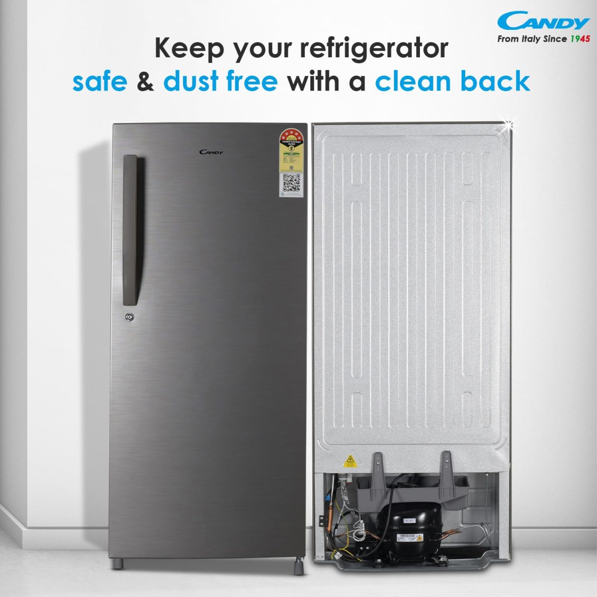 Candy 190 L Direct Cool Single Door 5 Star Energy Efficient Refrigerator with Toughened glass shelve - Image 8