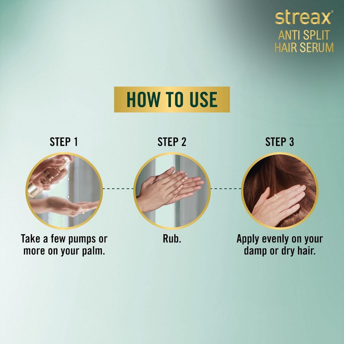 Streax Anti Split Hair serum, 100 ml I Hair Serum for Dry Frizzy Hair|Serum for Frizzy Hair|Hair Serum for Women & Men|With Bio - Elixir I Controls split ends I 82% Reduction in Split Ends I 60% reduction in dryness - Image 3