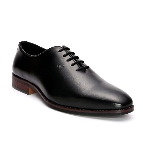 San Frissco Men's Shoe Black Leather – Round Toe Formal Oxfords: Wrinkle-Free Patent Upper, Lightweight Design, and Cushioned Footbed for All-Day Comfort