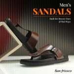 San Frissco Men's Sandals with Open Toe Strap/Perfect Fit for Summer and Rainy Season Easy to Walk Slipper, Chappal/Stylish Casual Trendy Floaters - Image 2