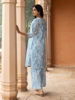 FIORRA Women's Cotton Straight Kurta Set - Image 2