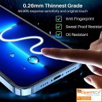 OpenTech® Military-Grade Tempered Glass Screen Protector Compatible for iPhone 13/13 Pro / 14 / 16e with Edge to Edge Coverage and Easy Installation kit (6.1 Inches) - Image 6