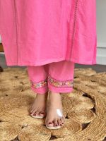 Naixa Women's Viscose Cotton Embroidered Straight Kurta with Pant and Dupatta Sets (Available in Plus Size) (NX-591) - Image 8