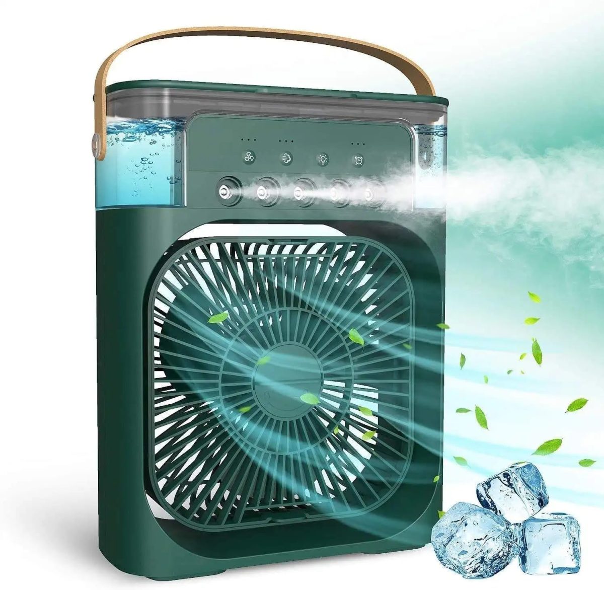 CTRL Portable-Ac-Mini-Cooler-Fan-for-Room-Cooling-Rechargeable-Fan-Portable-Ac-for-Home-Portable-Air-Conditioners-Water-Cooler-Mini-Ac-for-Room-Cooling-Mini-Humidifier-Purifier-Heavy-Flat-Squeeze