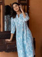 FIORRA Women's Cotton Straight Kurta Set - Image 7