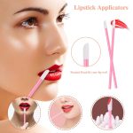 Myynti 50 Mascara Wand Spoolies and Lip Brushes, Lipstick Lipgloss Applicator for Eyebrow Eyelash Extension Makeup Kits Black - Image 7