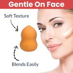 TEMPERIA (4 pcs) Beauty Blender Set & Foundation Brush with Plastic Box - Soft Powder Puff Face Makeup Sponge for Liquid Foundation, Creams, Powders, Wet and Dry Makeup (Random Colors) - Image 3
