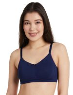 Amazon Brand - Symbol Wire Free Pack of 1 Non Everyday Lift Up Bra for Women| Full Coverage | Non Padded | Non Wired | Cotton Strech