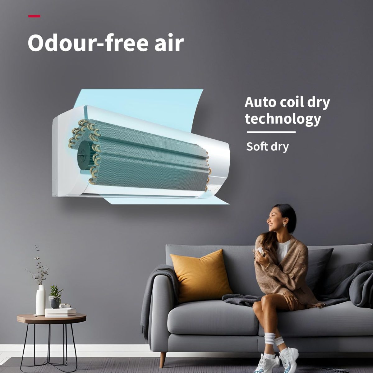 Hitachi 2 Ton Class 2 Star, 4-Way Swing, Long airthrow, Fixed Split AC (100% Copper, Dust Filter, 3200FL RAS.B222PCAIBA1, White) - Image 5