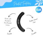 [Ear Lobe & Accessories] Eyelash Curler Replacement Pads | Works with branded & Non-branded Eyelash Curlers | Black, Rubber - Pack of 5 - Image 3