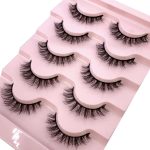Bombay Vanity 3D Faux Mink Natural Eyelashes Pack of 5 False Eyelash, Eye Makeup Lash Posh 5 Pairs Lashes 10-16mm, pack of 5 Pair Artificial Eye Lashes (FEATHER lashes) - Image 3