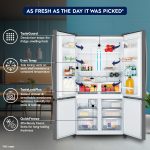 Electrolux 600L Frost Free Inverter French Door Refrigerator, TasteLockPlus Technology, FlexStor, Matte Dark Grey Stainless Steel, UltimateTaste 700, EQE6000A-B - Image 3