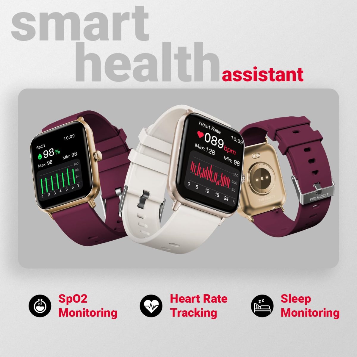Fire-Boltt Ninja Call Pro Plus Smart Watch 1.83 inch with Bluetooth Calling, AI Voice Assistance, 100 Sports Modes IP67 Rating, 240 * 280 Pixel High Resolution (Starlight) - Image 7