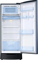Samsung 183 L, 5 Star, Digital Inverter, Direct-Cool Single Door Refrigerator (RR20D2825CU/NL, Camellia Blue, Base Stand Drawer) - Image 4