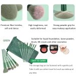 FIRST BEAUTY Foundation Makeup Brushes 13 Pcs Makeup Brush Set Premium Synthetic Foundation Brush Blending Face Powder Blush Concealers Eyeshadow Brush Make Up Brushes Set Carry Bag With 4 Pcs Beauty Blender Set Pack (13Pcs Makeup Brush + 4 Pcs Makeup Puff Box) - Image 2