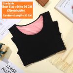 HSR Womens Thermal Fleece Lined Underwear Tops Camisole Apricot Sexy Stretchy Slim-Fit Tank Top Warm Base Velvet Touch Layer Vest (Free Size) (Bust Size : 66 to 90 CM) - Image 5