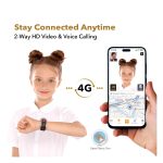 IMOO Kids Phone Watch Z1 – Kids Smart Watch with GPS Tracker, 4G Video & Voice Calls, Advanced Parental Controls, Durable Quality with IPX8 Water Resistance, SOS, for Kids (Grapefruit Red) - Image 2