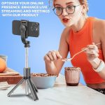 WeCool Bluetooth Extendable Selfie Sticks with Wireless Remote and Tripod Stand, 3-in-1 Multifunctional Selfie Stick with Tripod Stand Compatible with iPhone/OnePlus/Samsung/Oppo/Vivo and All Phones - Image 2