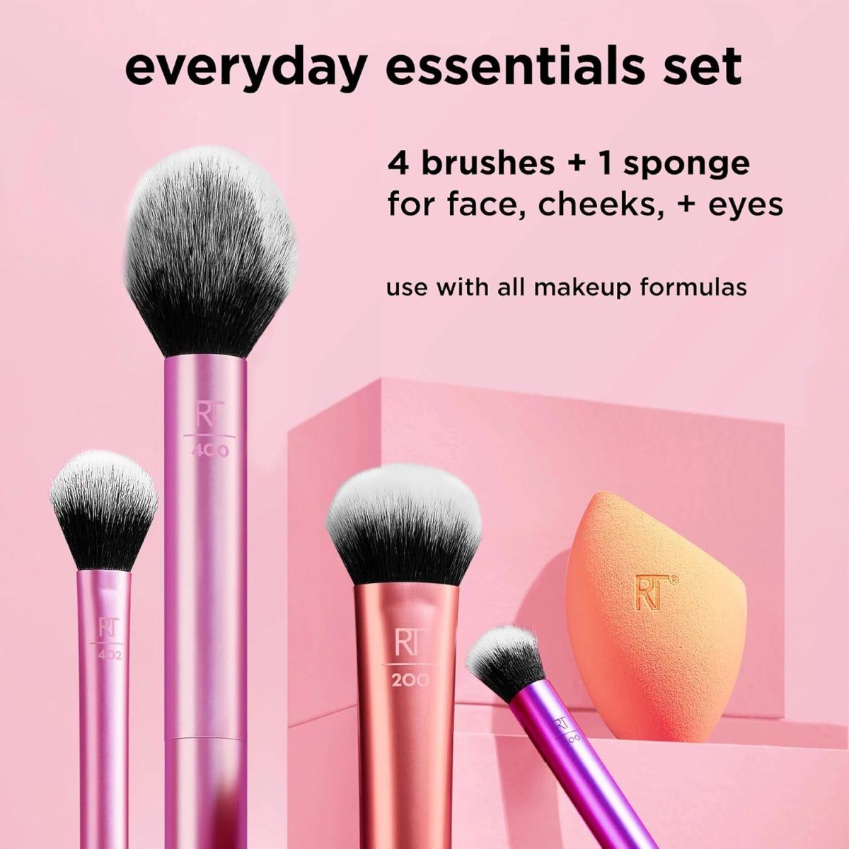 Real Techniques Miracle Beauty Blender Sponge Set with Makeup Brush Cleaner - Image 3