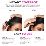 Natural Hairline Powder, Hair Shading Sponge Pen, Hairline Shadow Powder Stick, Quick Root Touch-Up Eyebrow Stamp Root Cover Up Eyebrow Stamp Root Cover Up Eyebrow Stamp Root Cover Up Root Touchup Hairline (POWERFULL MODEL) (Black) - Image 7