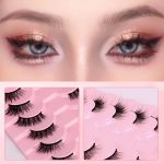 Tecokart® 10 Pairs Half Eye Lashes for Women，Natural Cat mink Lashes Accent Corner Blend 3/4 False Eyelashes Fluffy - Image 3