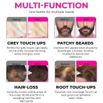 Natural Hairline Powder, Hair Shading Sponge Pen, Hairline Shadow Powder Stick, Quick Root Touch-Up Eyebrow Stamp Root Cover Up Eyebrow Stamp Root Cover Up Eyebrow Stamp Root Cover Up Root Touchup Hairline (POWERFULL MODEL) (Black) - Image 6