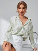 GRECIILOOKS Shirts for Women – Korean Style Long Sleeve Oversized Button Down | Plus Size Workwear Top for Office & Casual Wear (Available in Plus Size and Combo Pack of 2) - Image 3