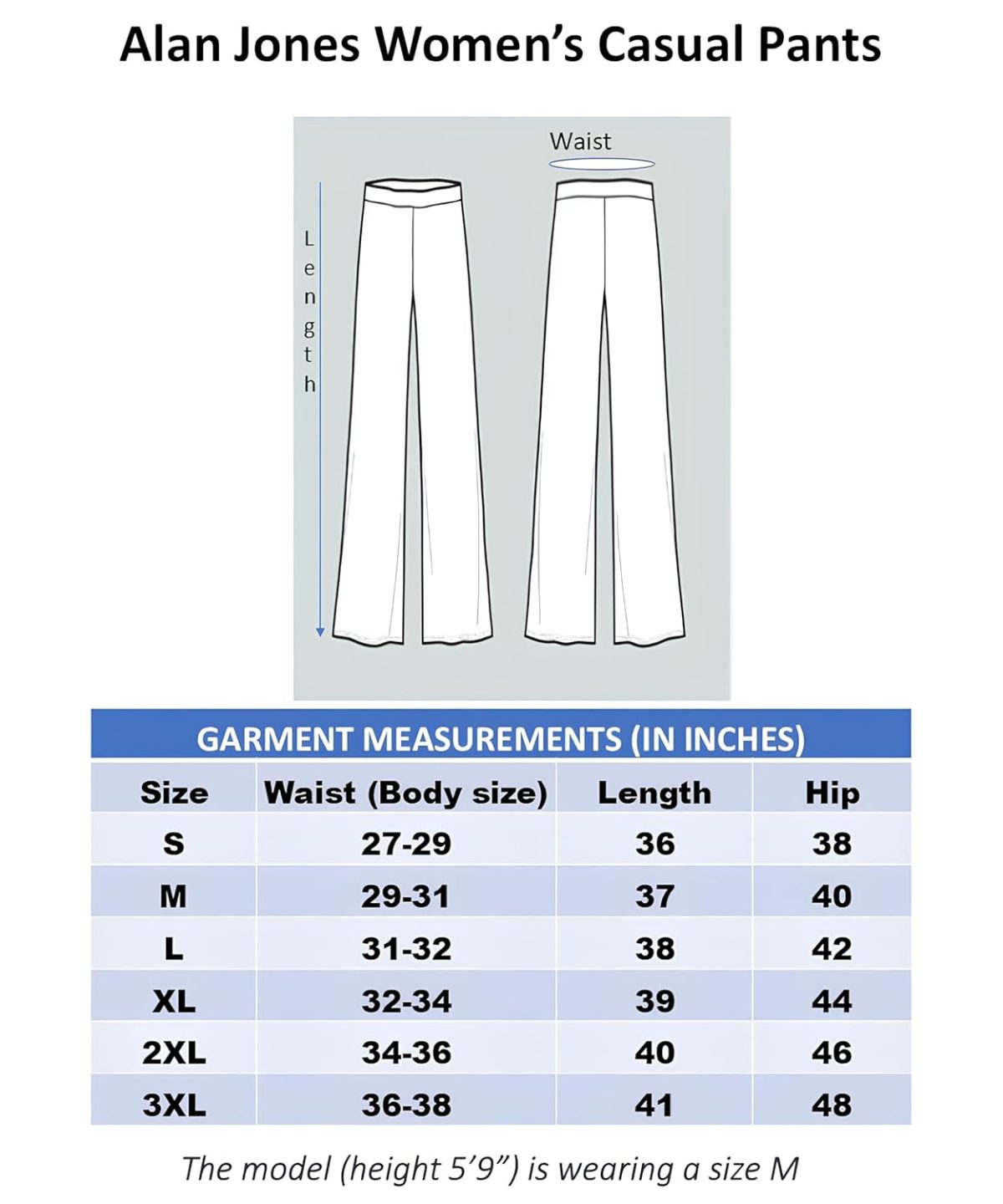 Alan Jones Clothing Women's Straight Fit Mid Rise Solid Stretch Waffle Straight Pants - Image 5