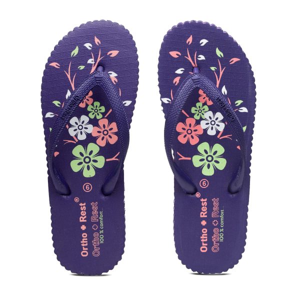 Ortho + Rest Women's Hawai Ortho Slippers | Orthopedic Footwear | Doctor Chappal | Comfortable Flip Flops for Home Daily Use