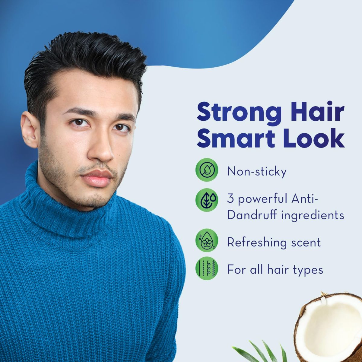 Parachute Hair Cream for Men, 100ml |Anti Dandruff |Hair Cream After Shower |Non Sticky Oil Replacement Hair Cream - Image 3