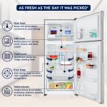 Electrolux 573L Frost Free Inverter Double Door Refrigerator, Top Freezer, TasteLockAuto & TasteGuard Technology, Arctic Silver Steel, UltimateTaste 500, ETE5700C-A - Image 2