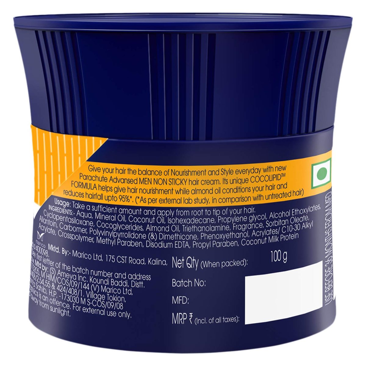 Parachute Advanced After Shower Anti Hair Fall Hair Cream, 100g - Image 7