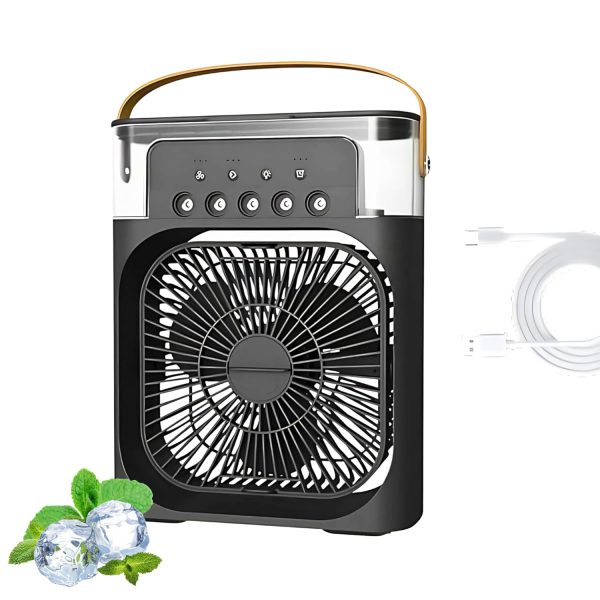 Enfogo (Summer Season 12 Year Warranty) Transform your environment with the Portable Air Conditioner Fan,this USB-powered mini AC adesk fan and mini cooler_Multicolor