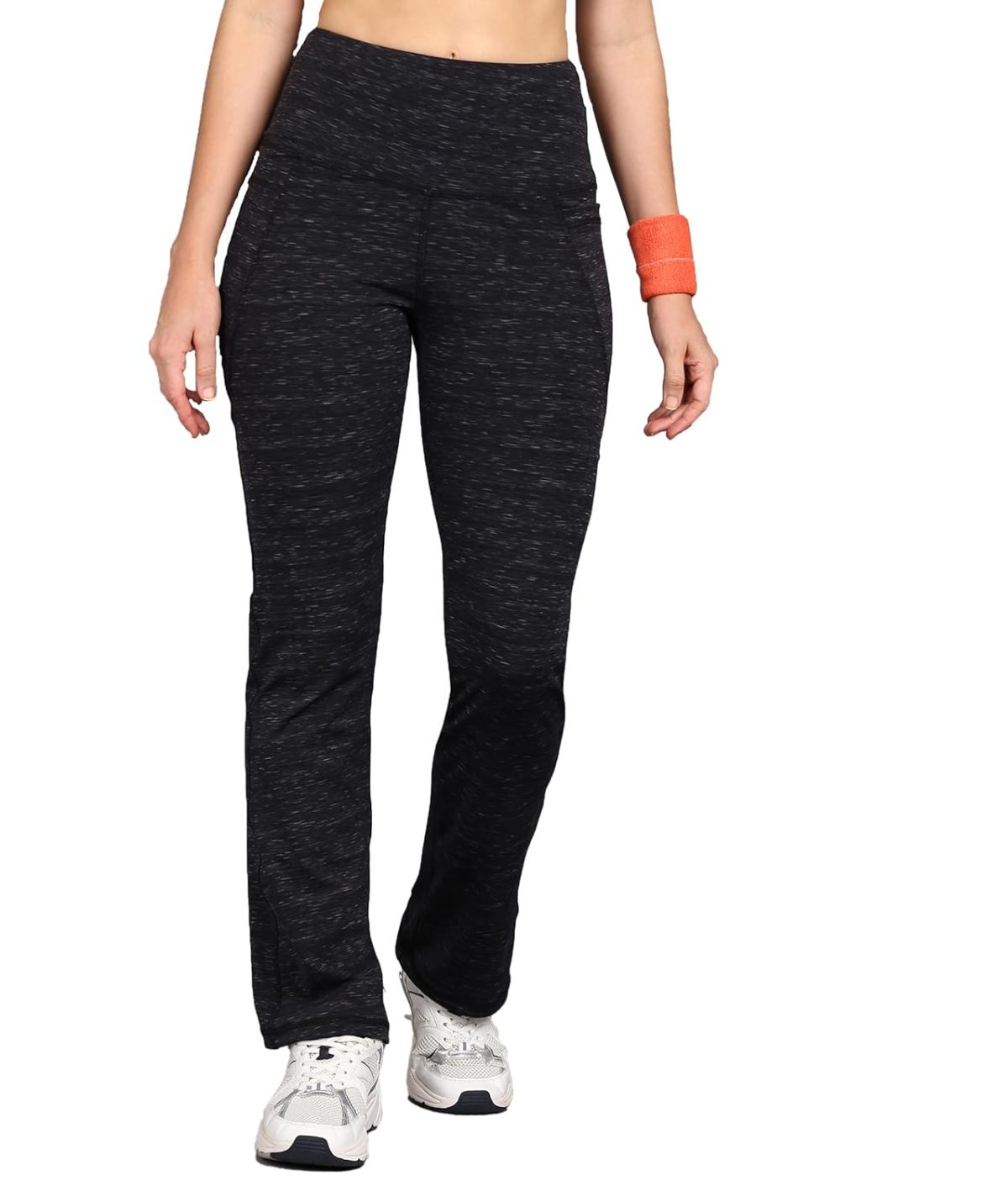 Rock Paper Scissors Premium Flare Gym Pants High-Waisted, Sweat-Wicking, Athletic Fit Wide Leg Gym Tights for Working Out, Pilates,Yoga, Fitness & Training