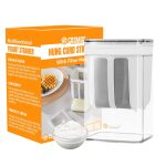 E-COSMOS Plastic Multipurpose Greek Yogurt & Curd Maker Hung Curd - 1100ml | Durable, BPA-Free | Easy Homemade Yogurt & Cheese (Yogurt Maker), 10L x 8W x 16H cm, Multi-Coloured
