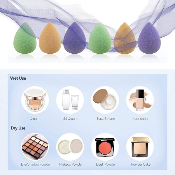 10 Pieces Mini Multicolor Beauty Blender Professional Small Makeup Sponge Super Soft Beauty Blender Facial Makeup Tools for Foundation, Powder, Liquid Make Up Sponges Cosmetic Apply Blending Puffs, Assorted Shapes
