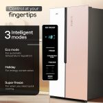 Godrej 600 L 3 Star, 1+2 Years Additional Warranty, Smart convertible Zones with Digital Touch Panel, Frost Free Inverter Side By Side Refrigerator(2025 Model, RS EONVELVET 646C RIT OP RS, Opera Rose) - Image 5