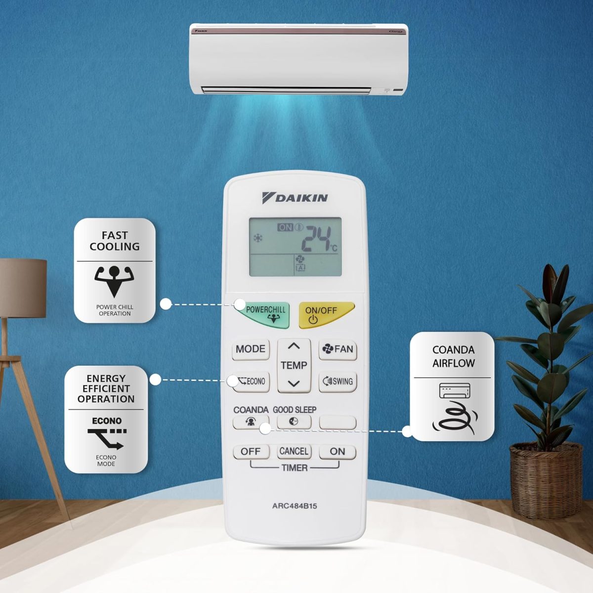 Daikin 1.8 Ton 3 Star Hot & Cold Inverter Split AC (Copper, PM 2.5 Filter, FTHT60UV, White) - Image 6