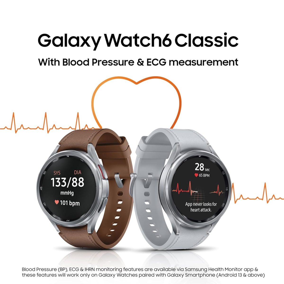 Samsung Galaxy Watch6 Classic LTE (43mm, Black, Compatible with Android only) | Introducing BP & ECG Features - Image 4