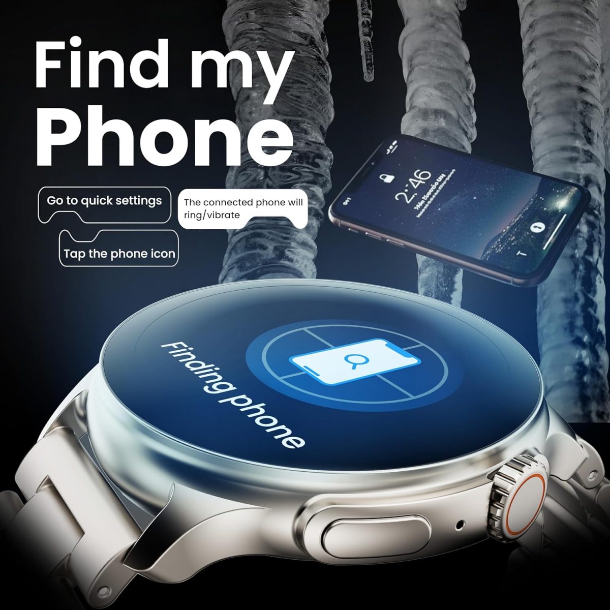 Boult Crown R Pro Smart Watch 1.43" HD AMOLED, Bluetooth Calling, Working Crown, Zinc Alloy Frame, 600 Nits Brightness, AI Voice Assistant, SpO2 Monitoring, 120+ Sports Mode (Silver) - Image 10