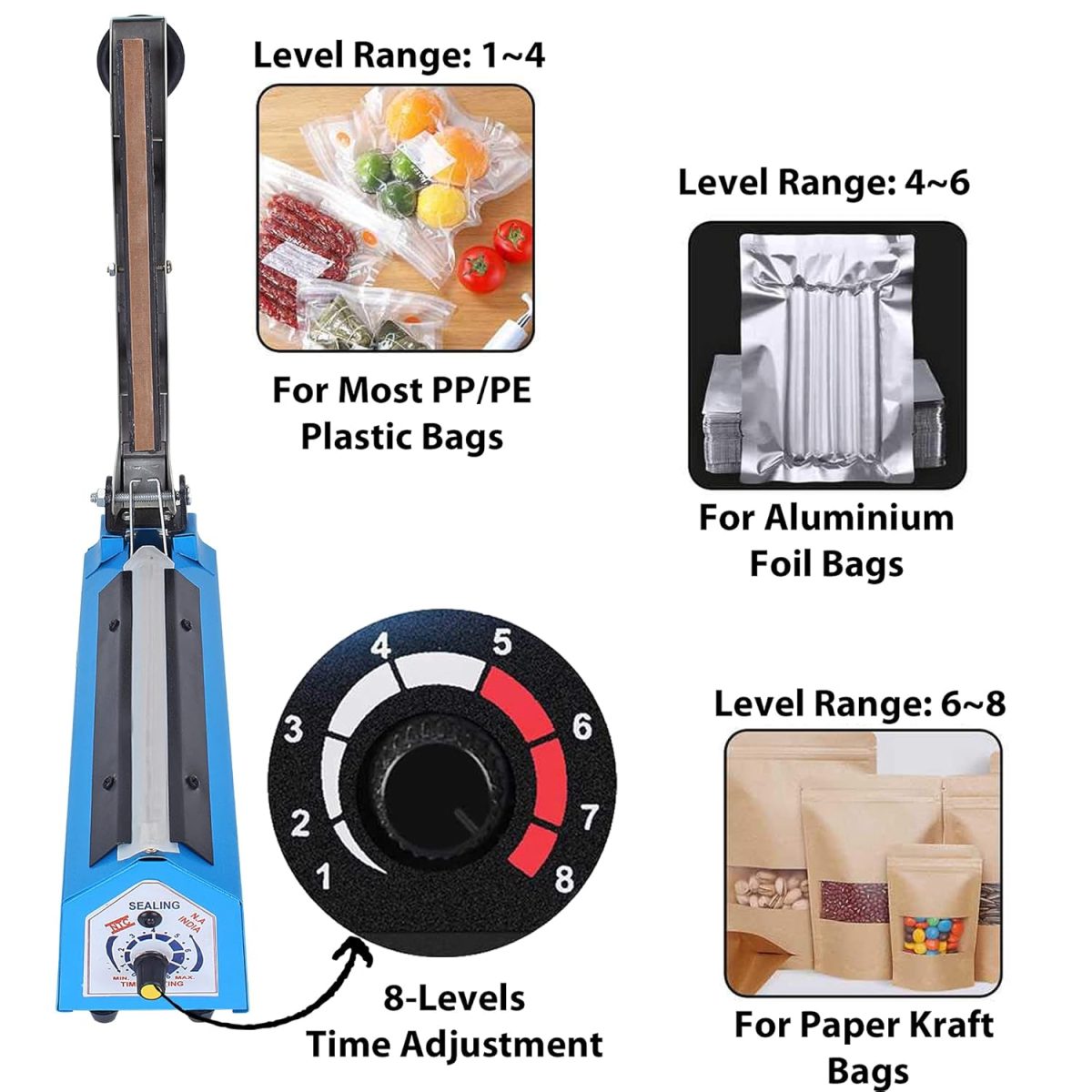 ENEM Sealing Machine for Food Packets, 12 Inch (300 mm), 5 Years Comprehensive Warranty, Packet Sealer Machine, Packing Machine Sealing, Sealing Machine, Full Customer Support from Enem - Image 2